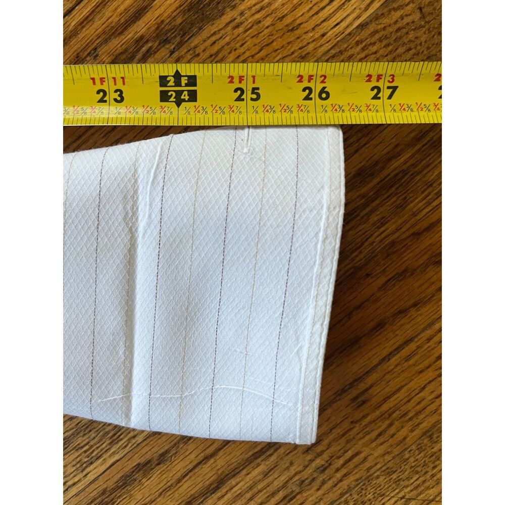 Brioni White Stripe 100% Cotton Button Up Shirt Top  Mens Size 14.5 - Picture 9 of 10